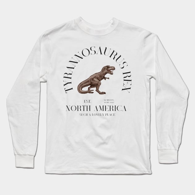 Tyrannosaurus rex Long Sleeve T-Shirt by Myartstor 